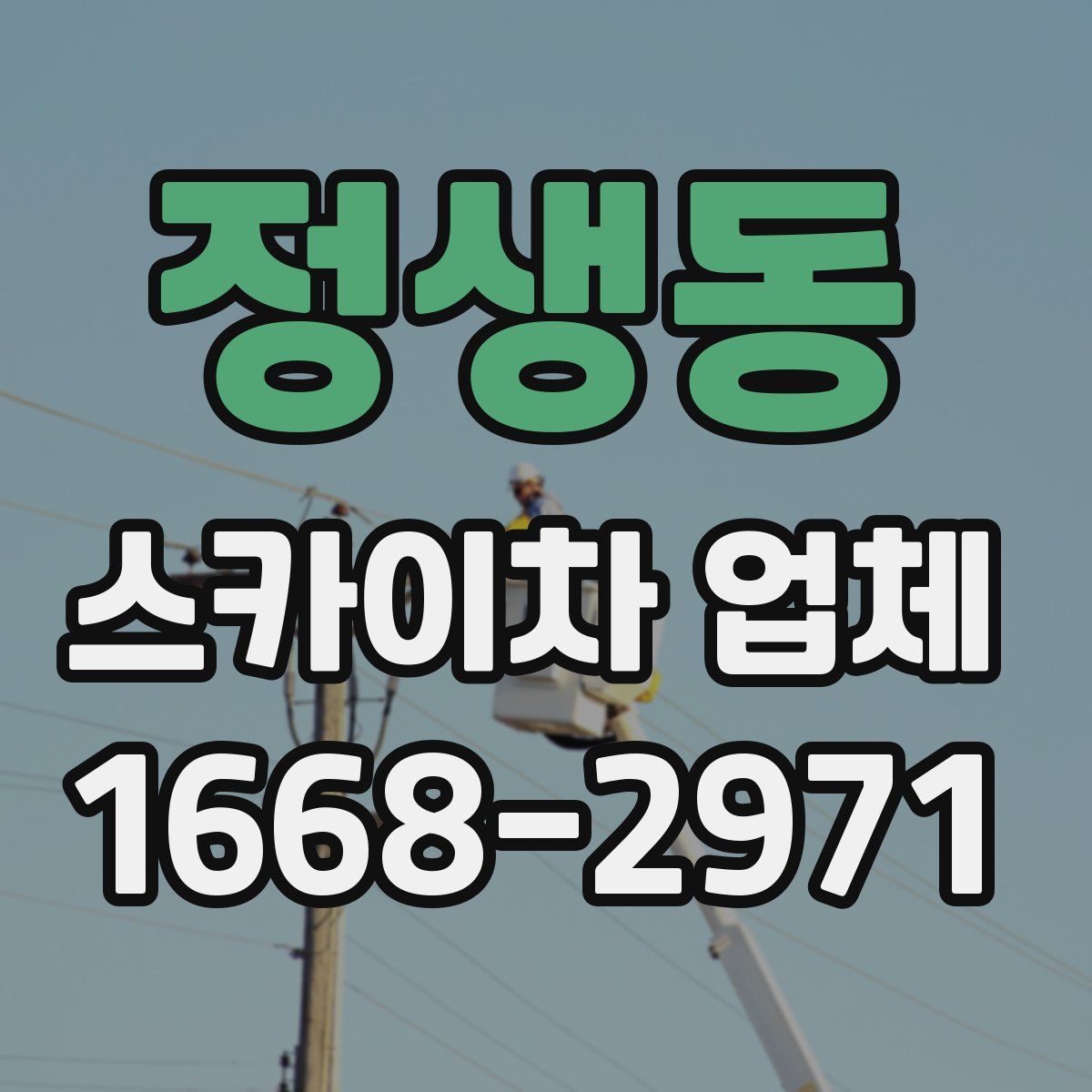 정생동 스카이차 업체