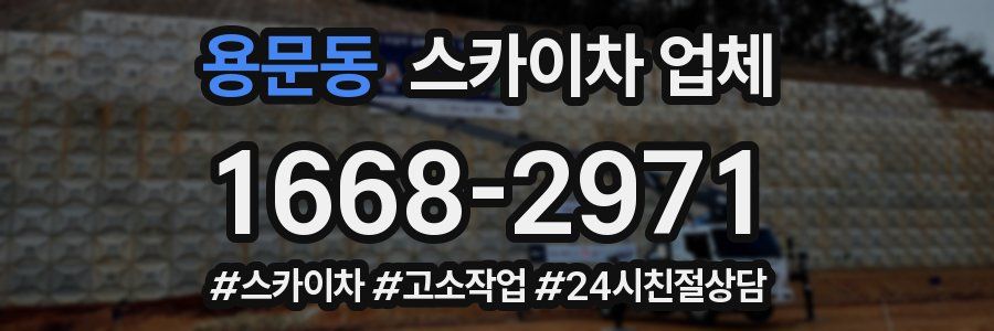 용문동 스카이차 업체