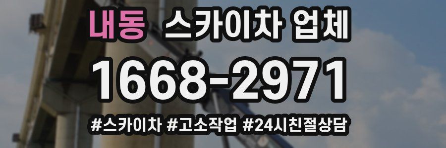 내동 스카이차 업체