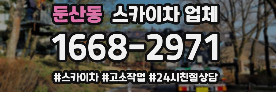 둔산동 스카이차 업체