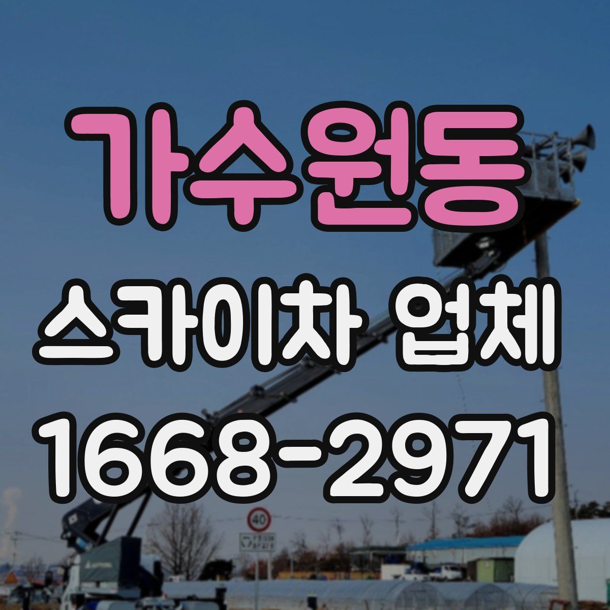 가수원동 스카이차 업체