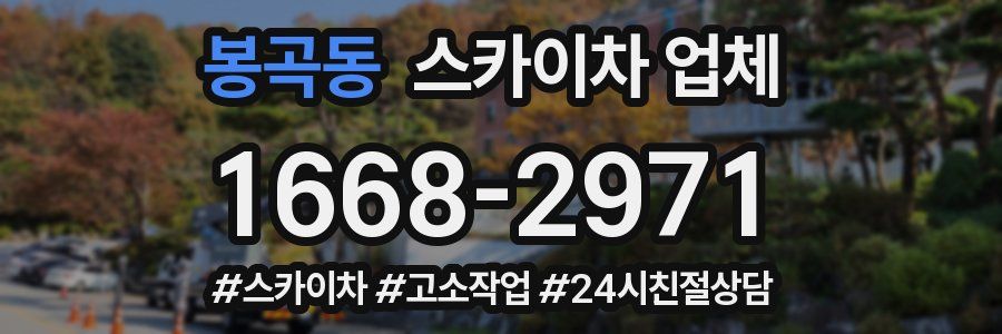 봉곡동 스카이차 업체