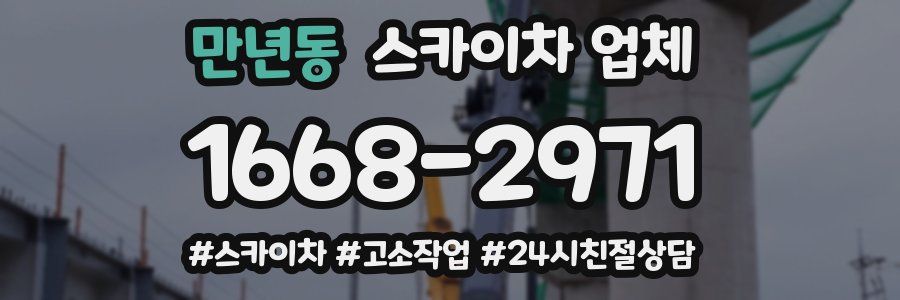 만년동 스카이차 업체