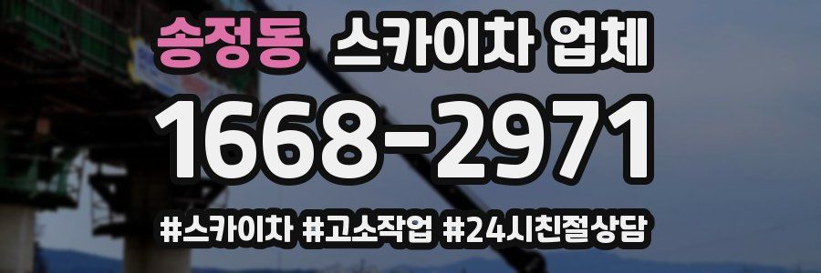 송정동 스카이차 업체