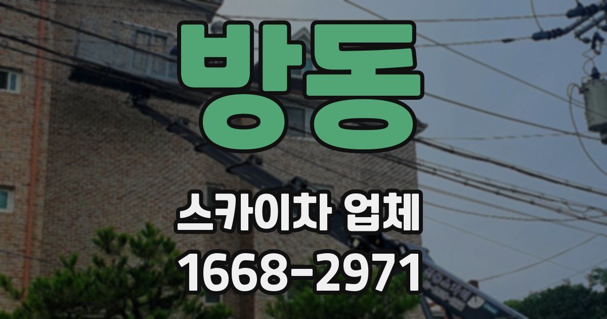 방동 스카이차 업체