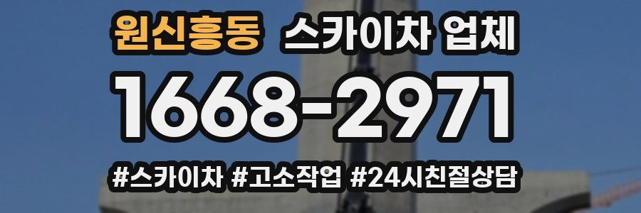 원신흥동 스카이차 업체