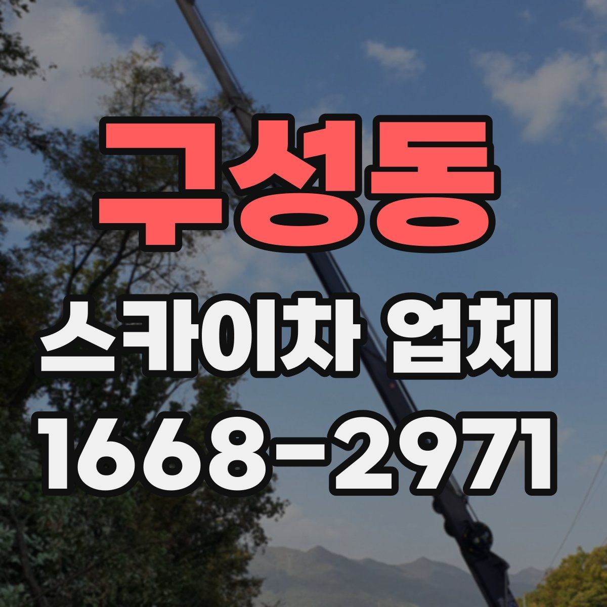 구성동 스카이차 업체