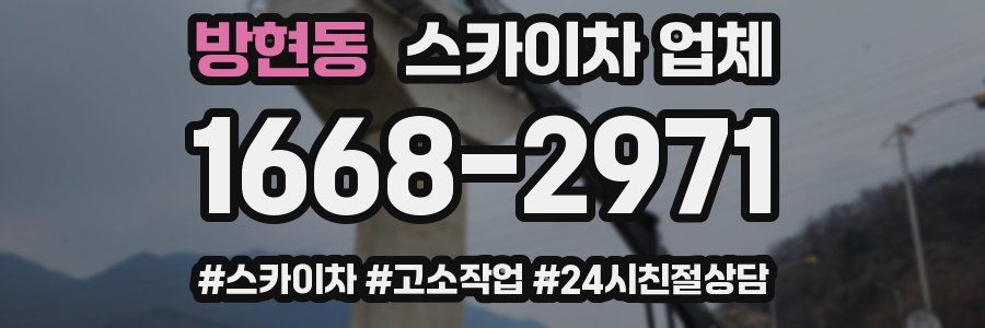 방현동 스카이차 업체