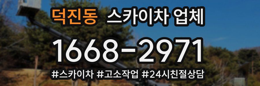 덕진동 스카이차 업체