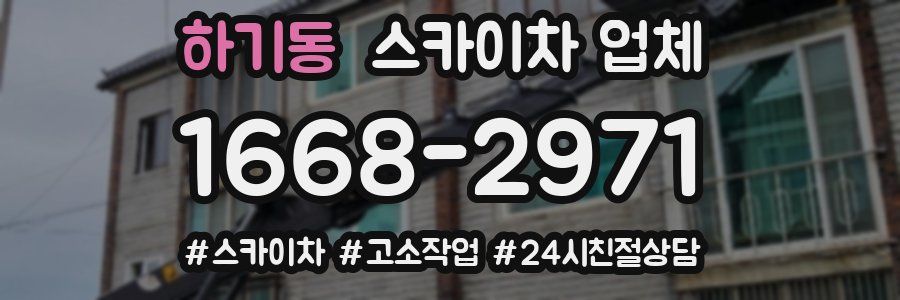 하기동 스카이차 업체