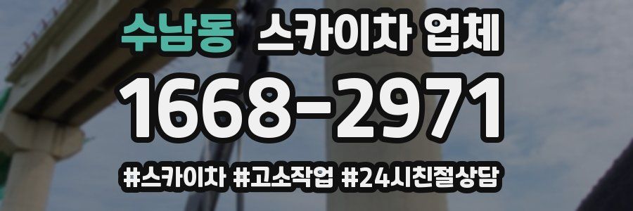 수남동 스카이차 업체