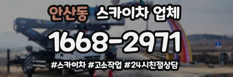 안산동 스카이차 업체