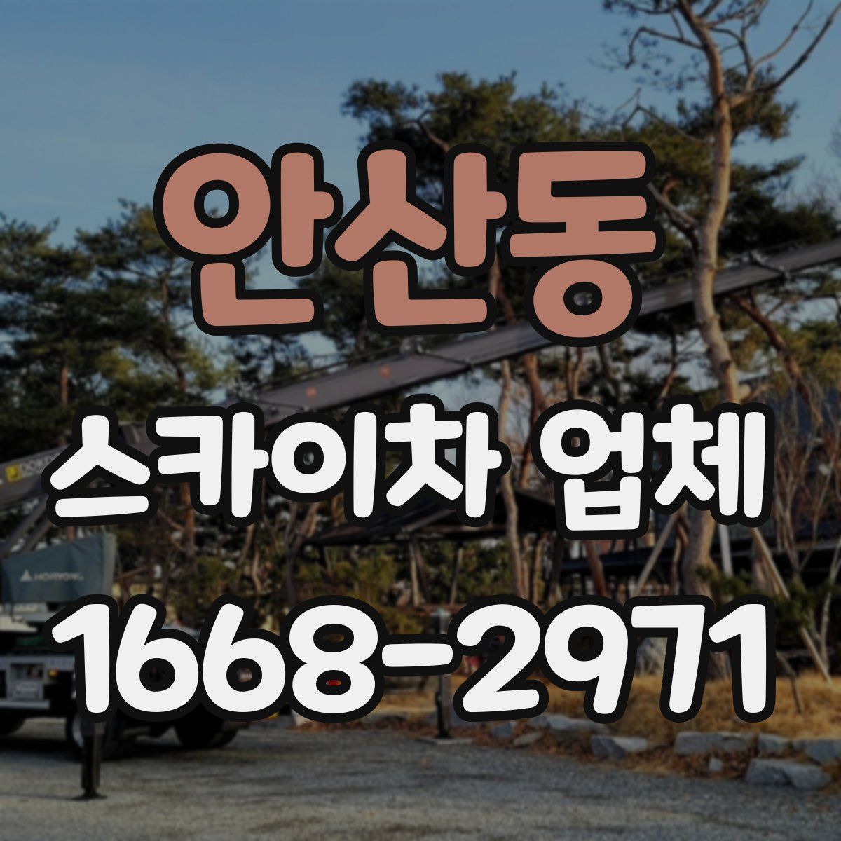 안산동 스카이차 업체