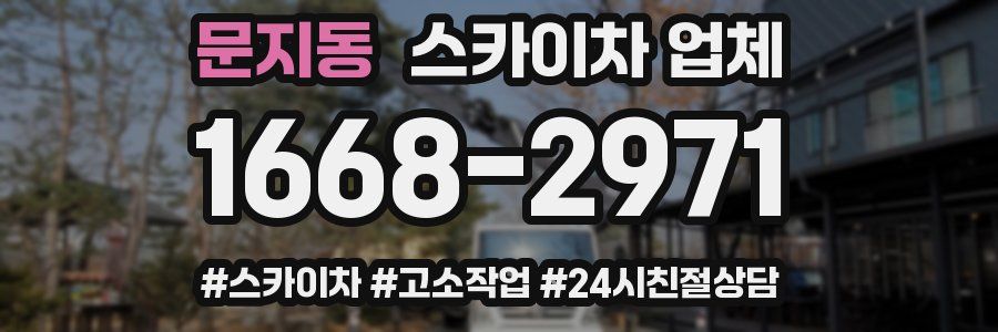 문지동 스카이차 업체