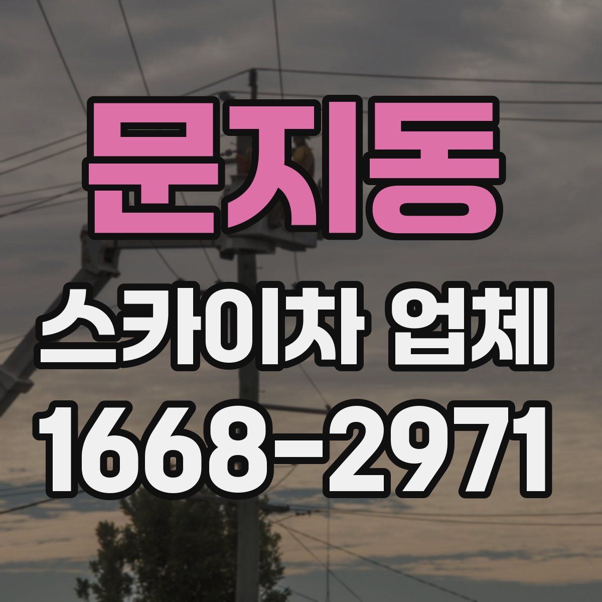 문지동 스카이차 업체