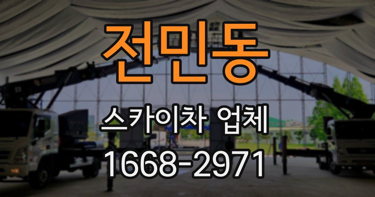 전민동 스카이차 업체
