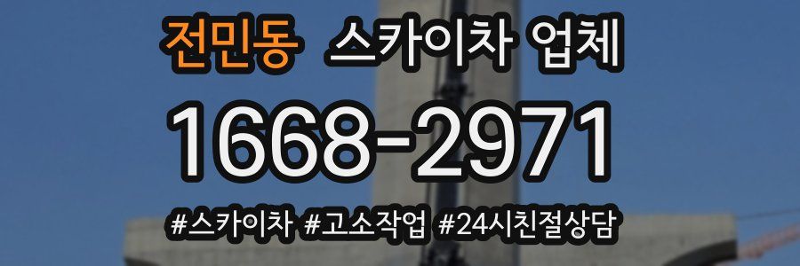 전민동 스카이차 업체