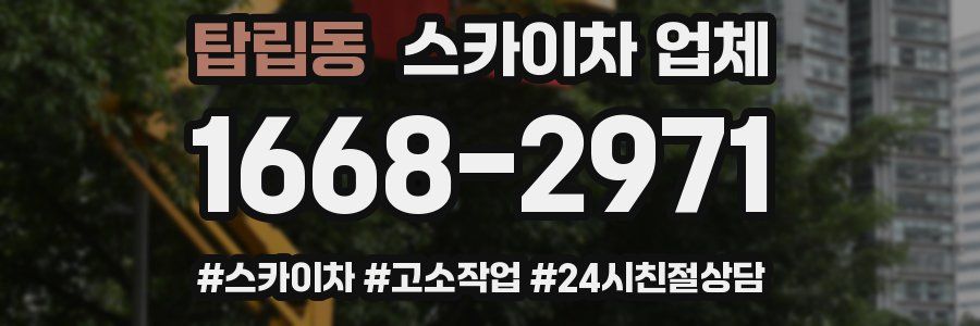 탑립동 스카이차 업체