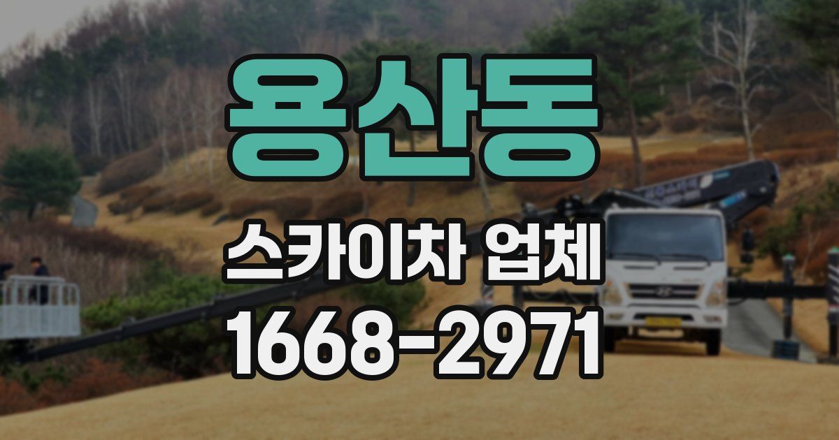 용산동 스카이차 업체