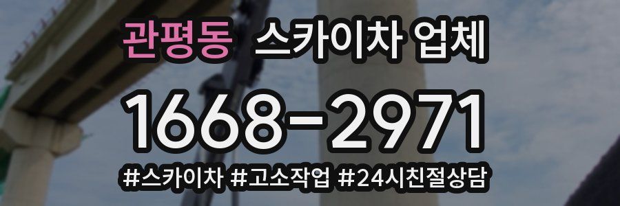 관평동 스카이차 업체