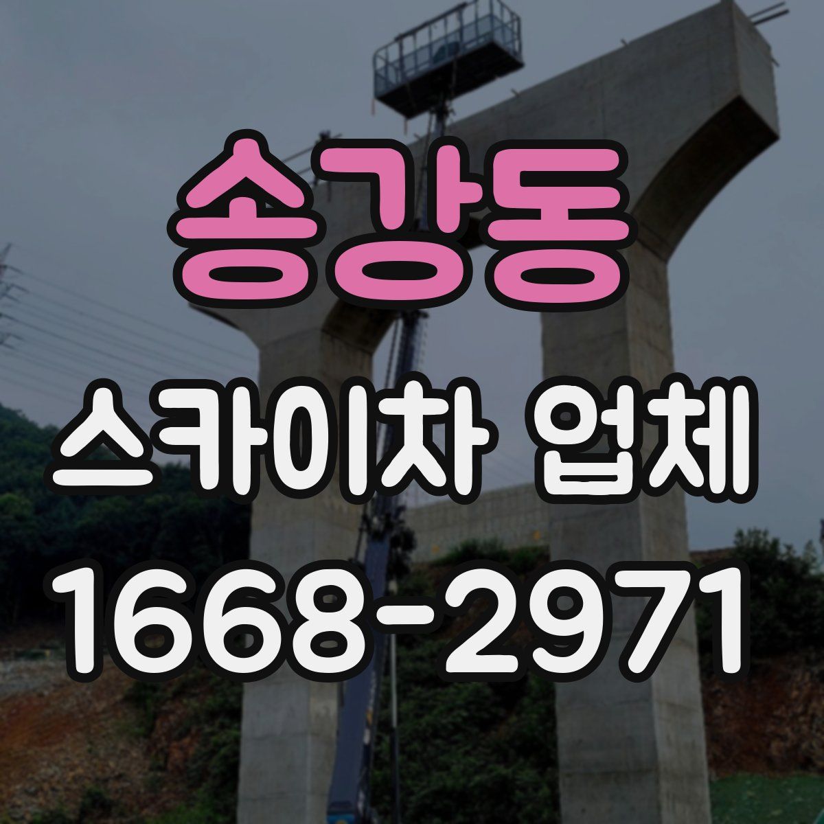 송강동 스카이차 업체