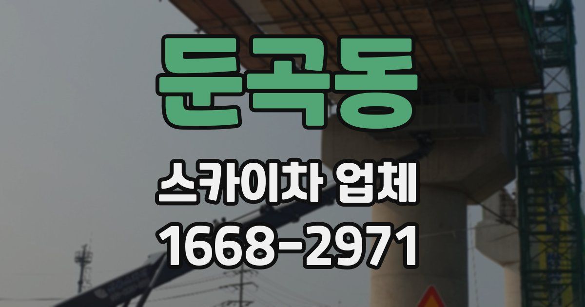 둔곡동 스카이차 업체