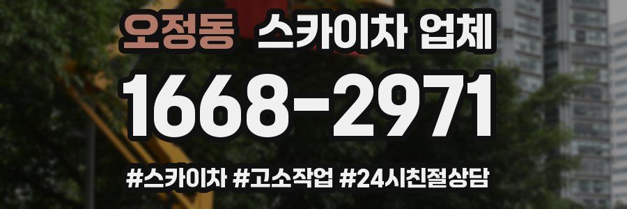 오정동 스카이차 업체