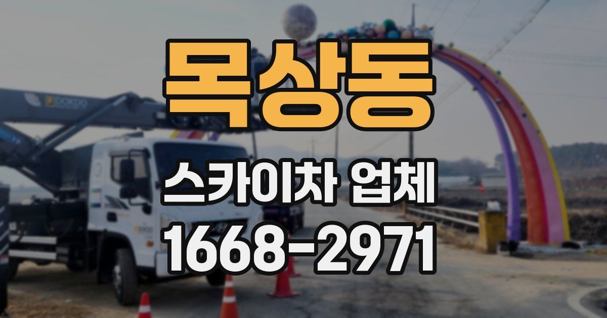 목상동 스카이차 업체