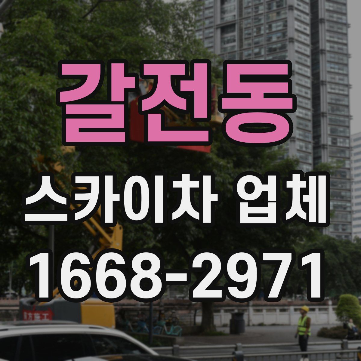 갈전동 스카이차 업체