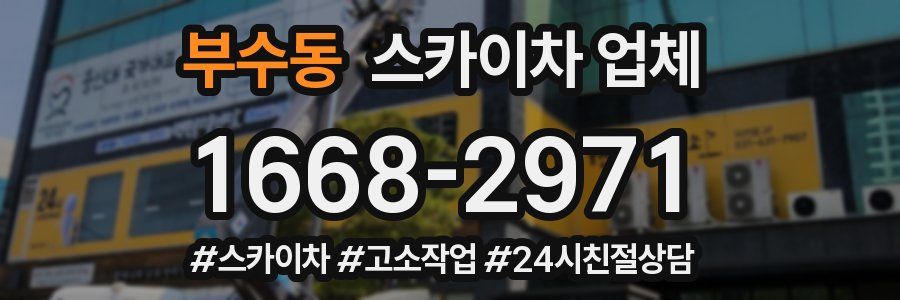 부수동 스카이차 업체