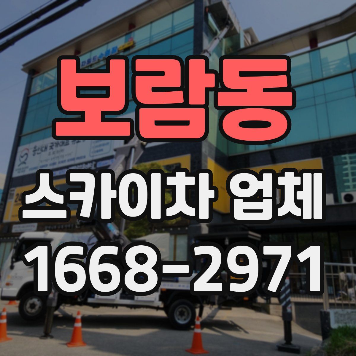보람동 스카이차 업체