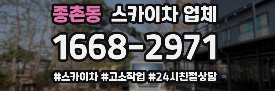 종촌동 스카이차 업체