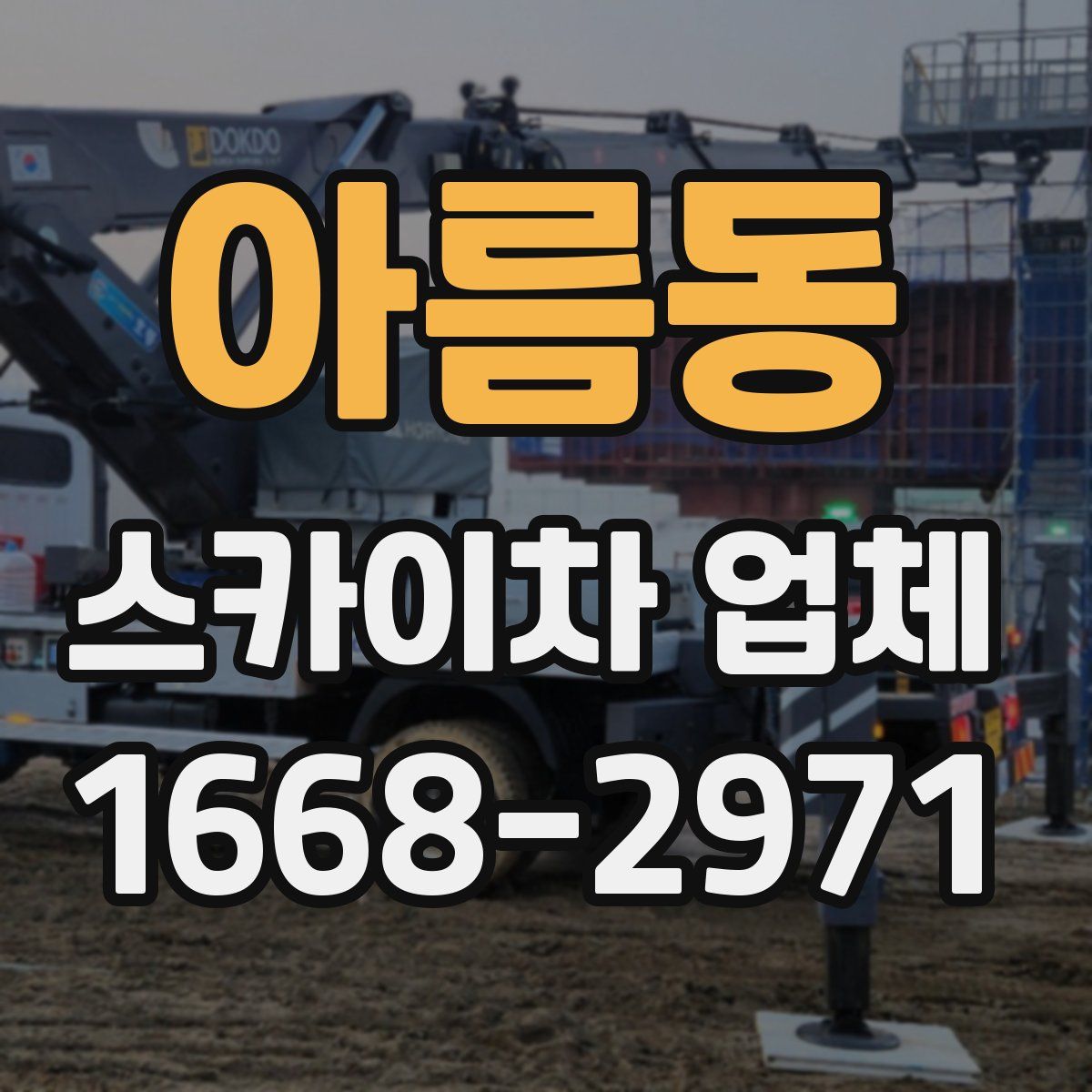 아름동 스카이차 업체