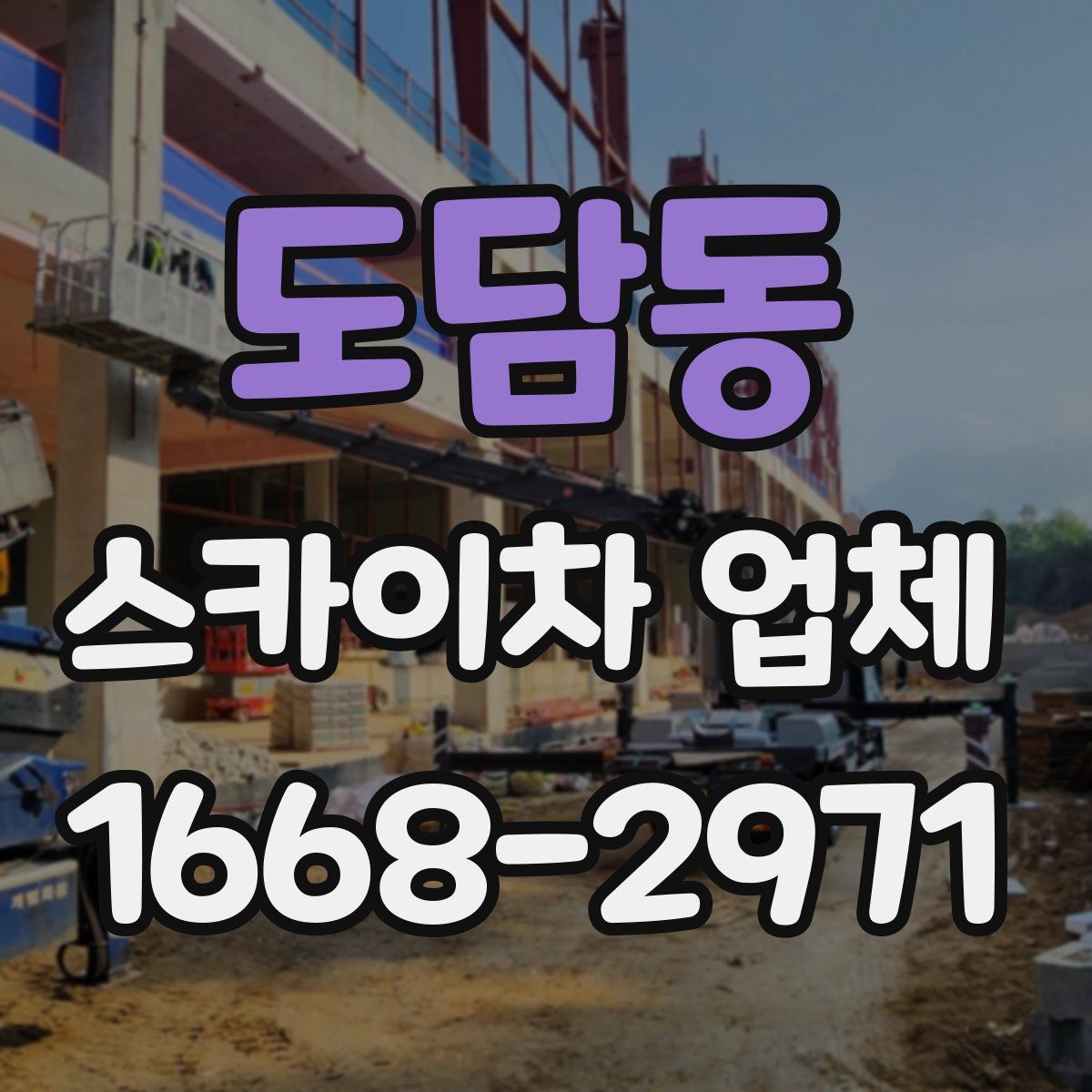 도담동 스카이차 업체