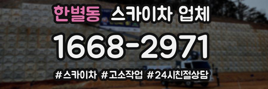 한별동 스카이차 업체