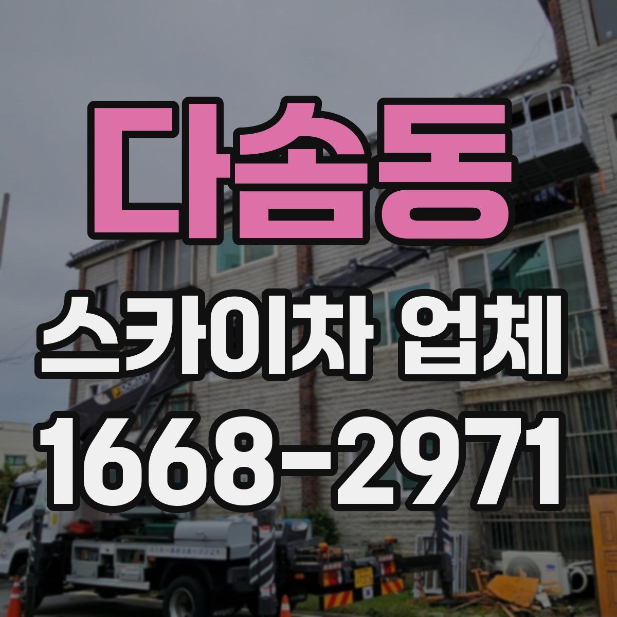 다솜동 스카이차 업체