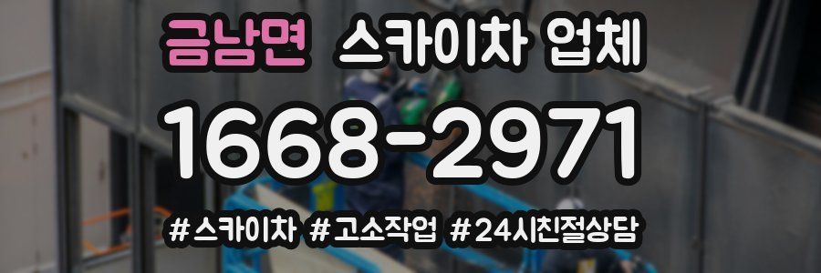 금남면 스카이차 업체
