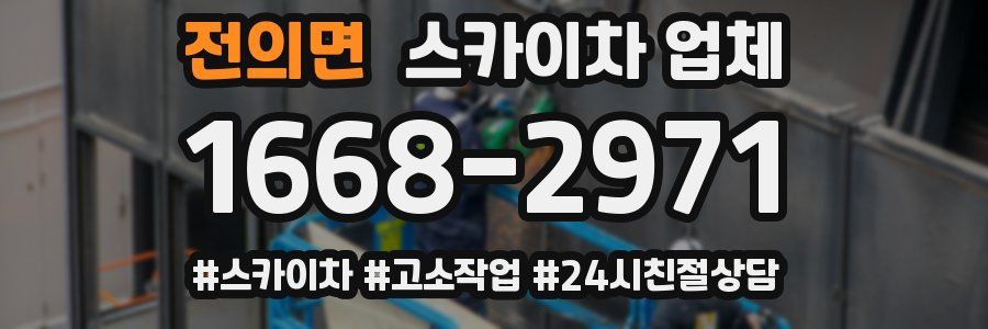 전의면 스카이차 업체