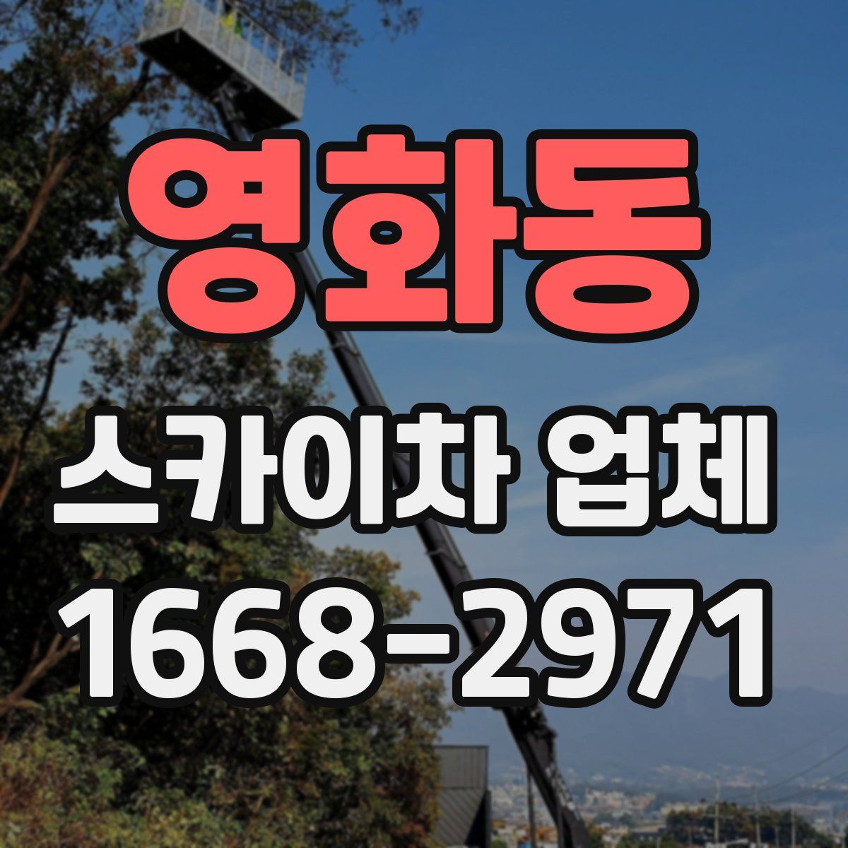 영화동 스카이차 업체