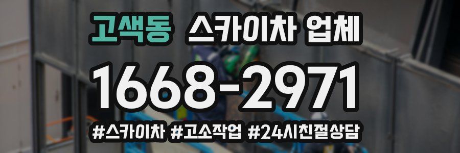 고색동 스카이차 업체