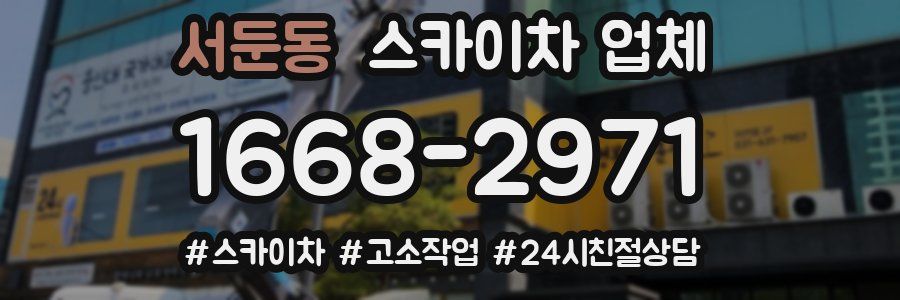 서둔동 스카이차 업체