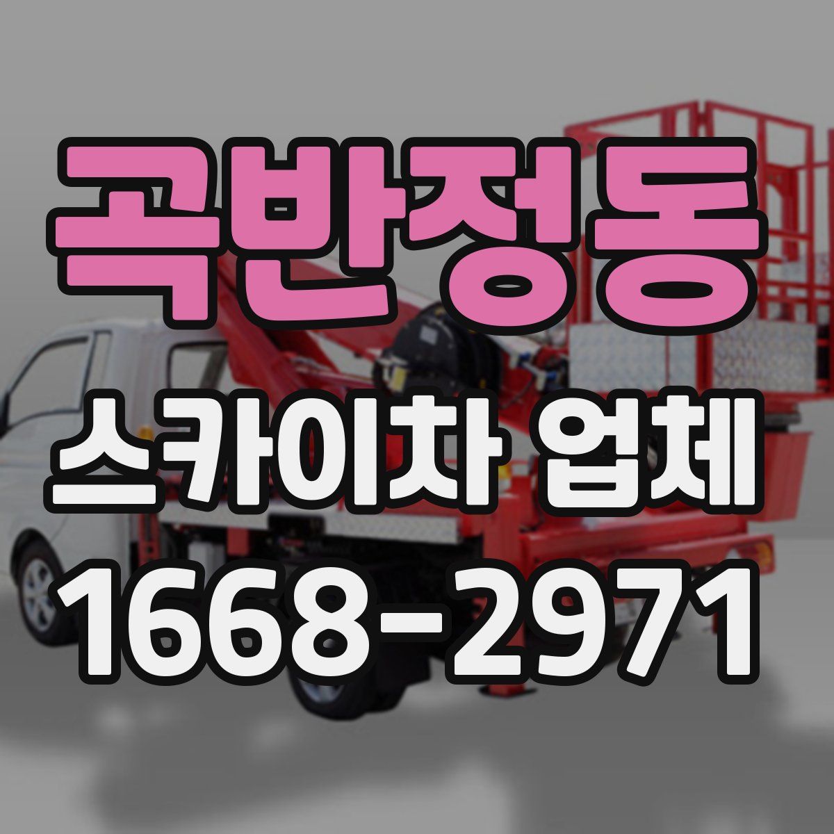곡반정동 스카이차 업체