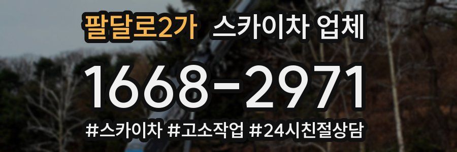 팔달로2가 스카이차 업체