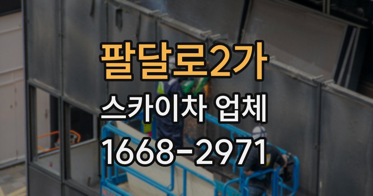 팔달로2가 스카이차 업체
