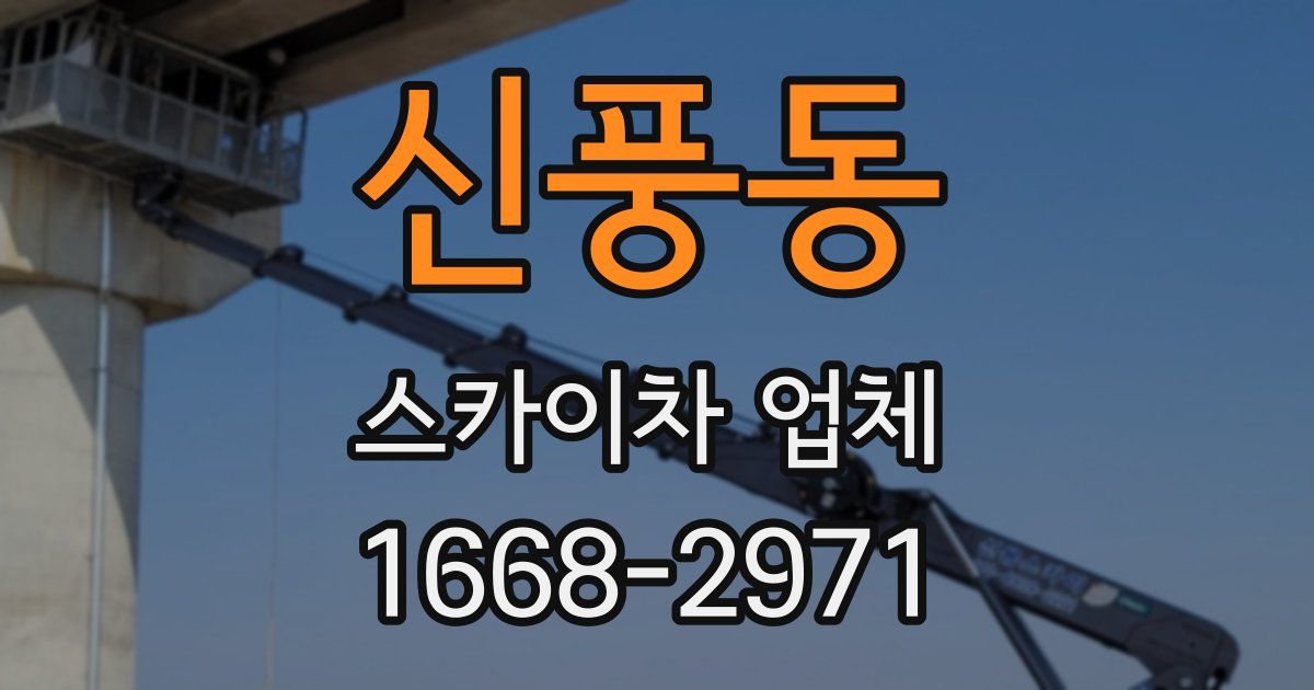 신풍동 스카이차 업체
