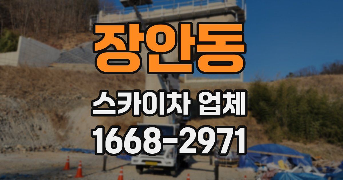 장안동 스카이차 업체