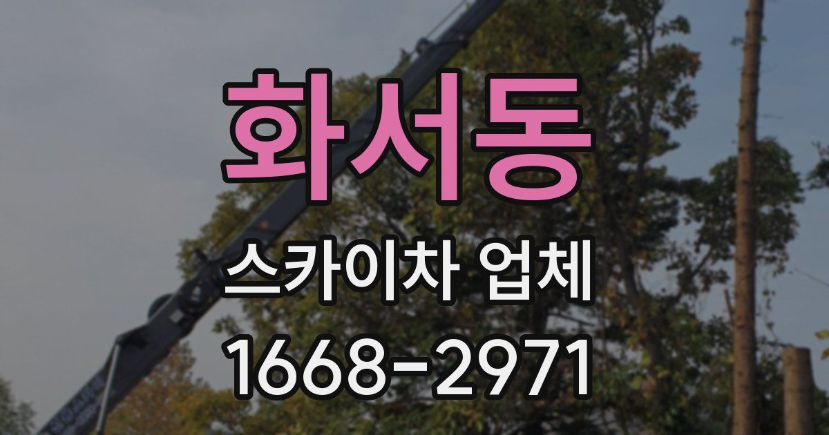 화서동 스카이차 업체