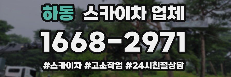 하동 스카이차 업체