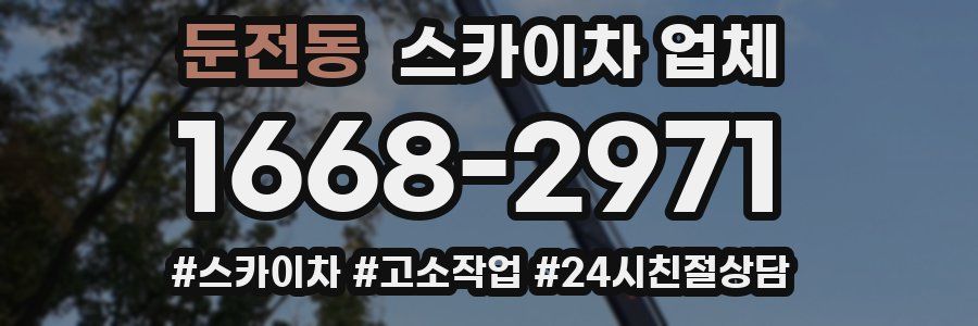 둔전동 스카이차 업체
