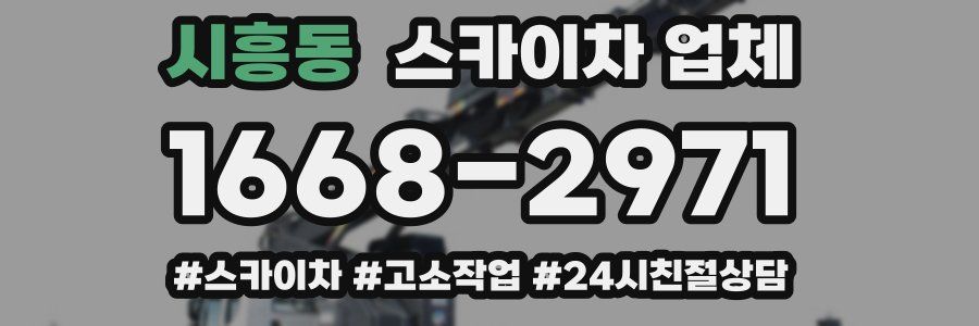 시흥동 스카이차 업체